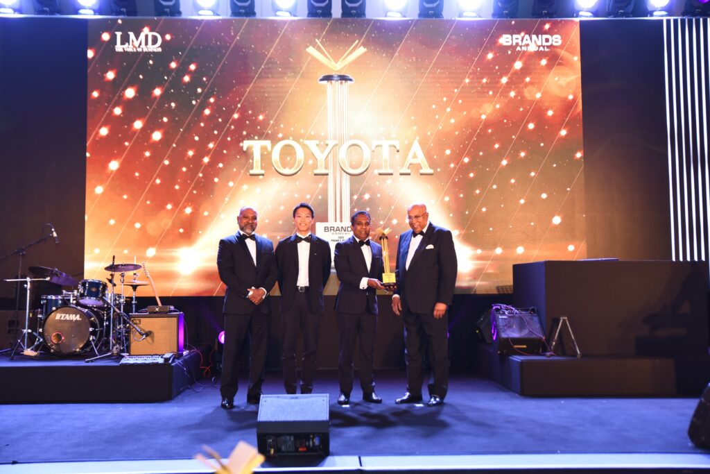 Toyota Lanka Ranked No. 01 Product Brand at LMD Brands Annual 2025